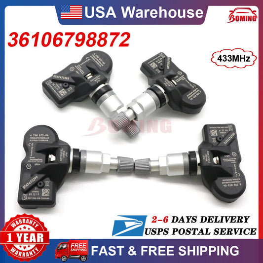 for BMW 2 3 4 5 6 7 Series X1 Z4 for Mini New 4pcs TPMS 6798872 TIRE PRESSURE SENSOR