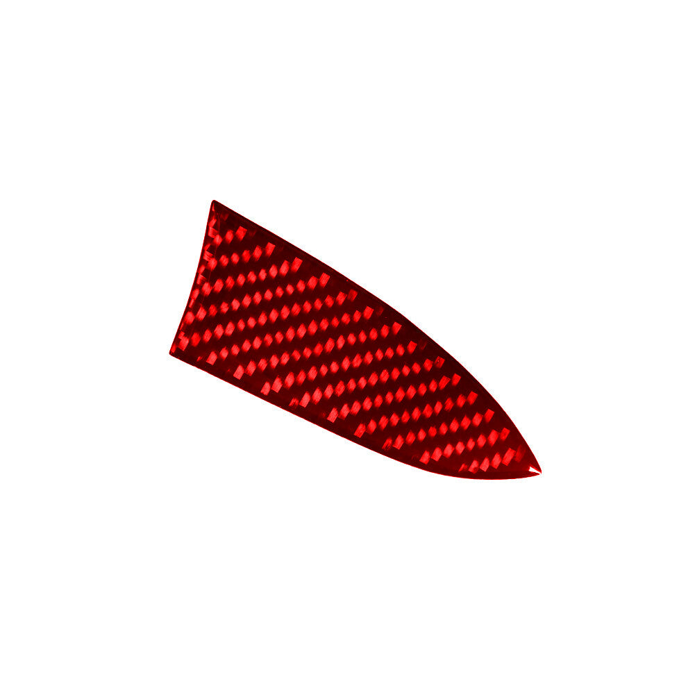 Red Carbon Fiber Left Of Climate Control Cover Trim for Ford Fiesta 2011-2015