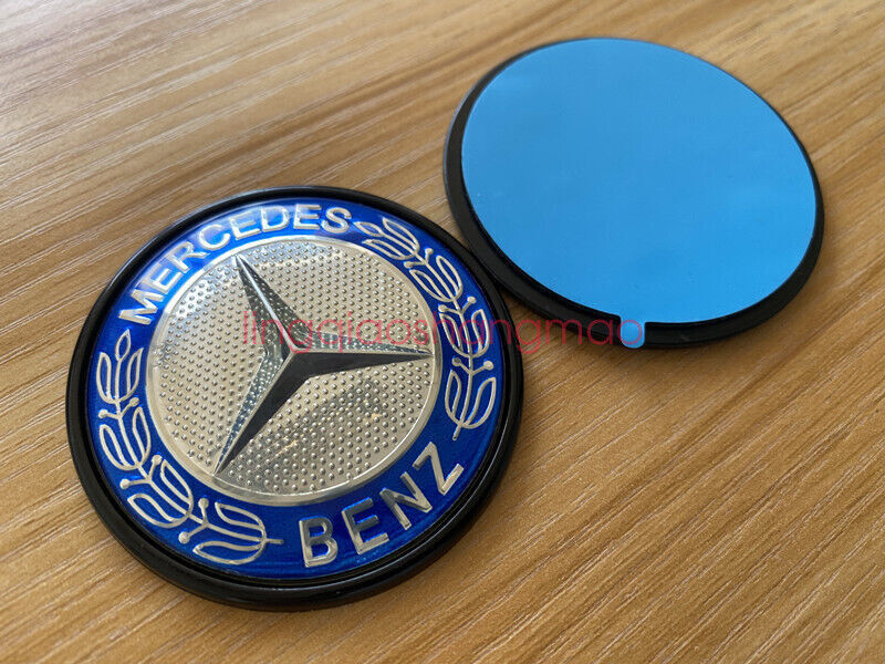 AMG Hood Flat Badge Emblem (Paste) For A B C E S ML GL CLS Class 57mm