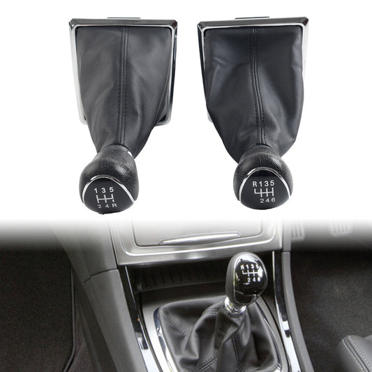 Car Shift Gear Knob 5/6 Speed With Leather Boot Fit for Ford Focus MK2 C-Max Kuga