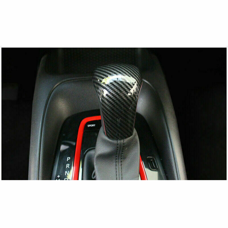 for Toyota for Corolla 2019-2022 Red Line+abs Inner Gear Shift Knob Cover Trim Cap
