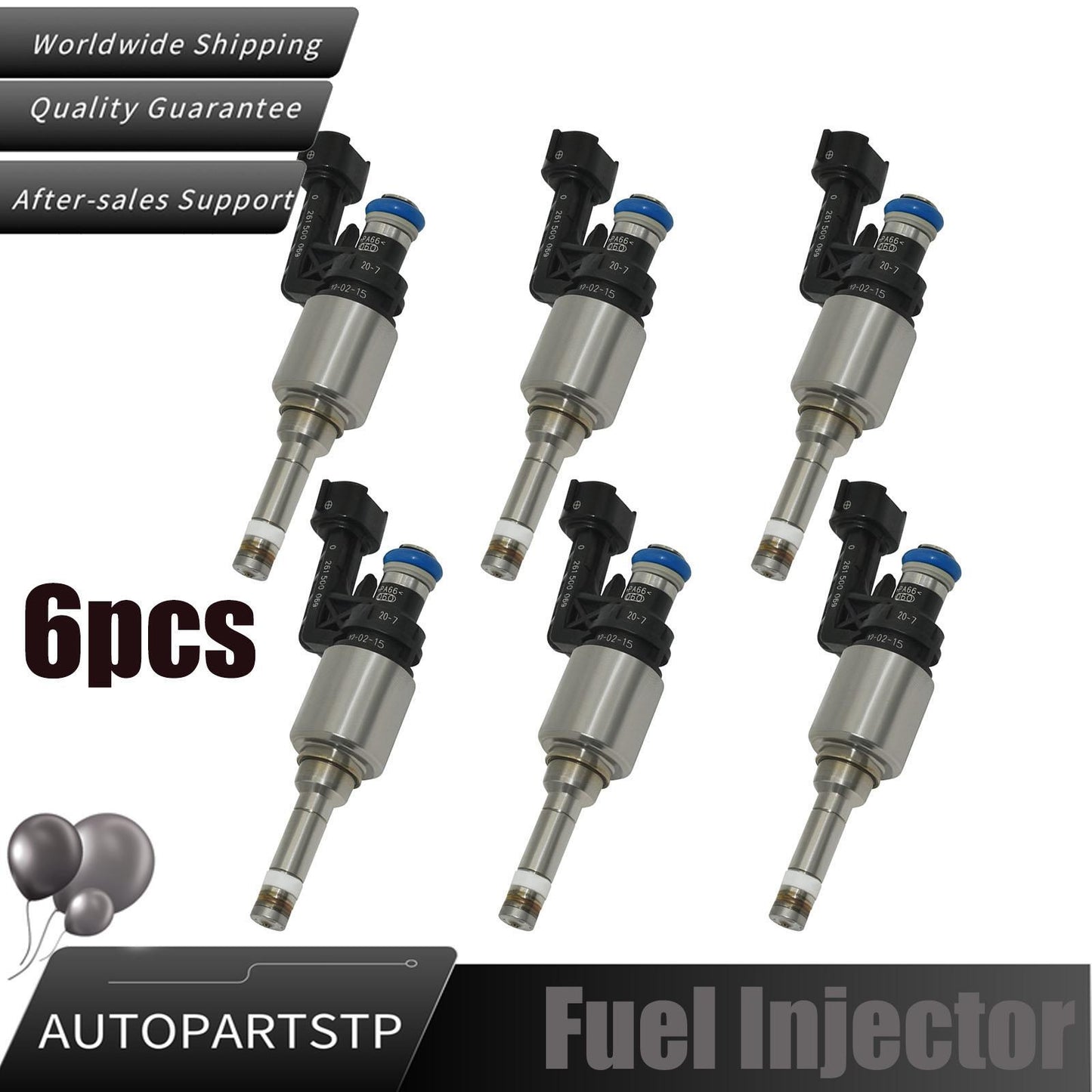 6x Fuel Injector 261500069 for Infiniti Q70 QX80 Q70L 5.6L for Nissan Titan Armada