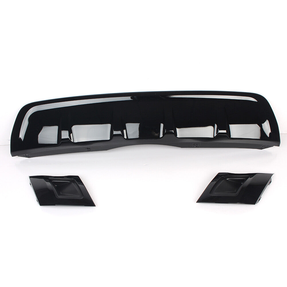 Rear Bumper Lower Skid Plate Trim Glossy Black for Land Rover Discovery 5 17-19