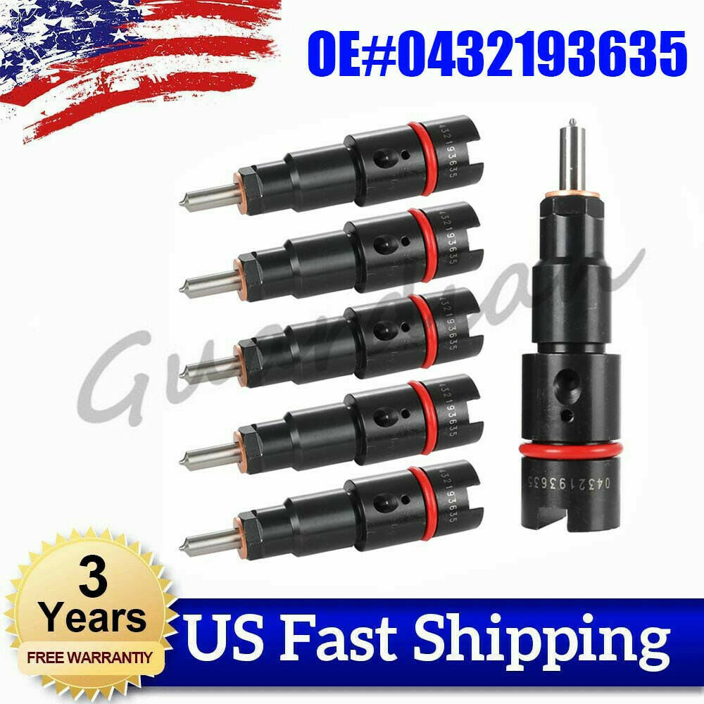 6 diesel fuel injectors (0432193635) for Dodge for Ram 3500 5.9L L6 diesel 98.5-02 99