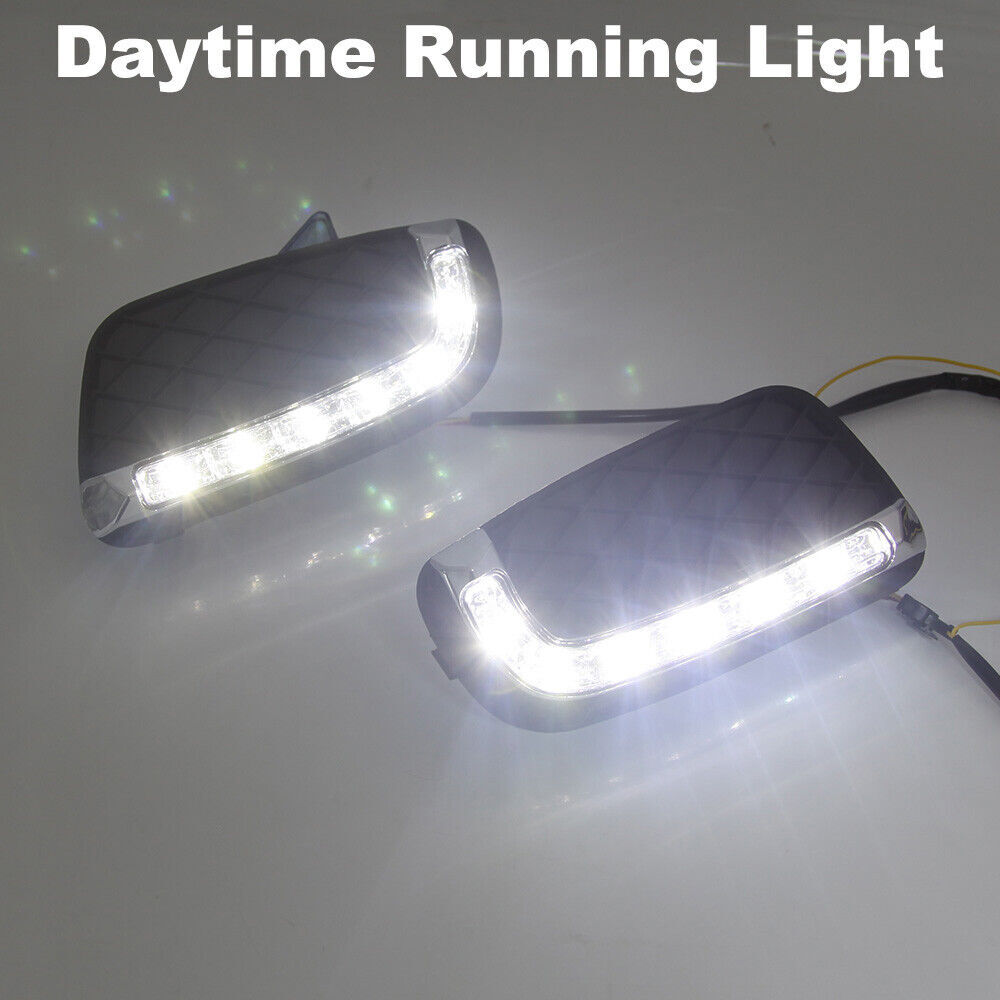 for Benz for Smart Fortwo 2008-2011 LED DRL Driving Fog Lamp Daytime Running Light
