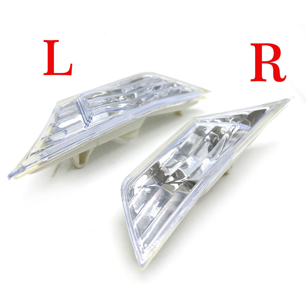 2-piece front bumper side marker light cover lens without bulbs for Honda for Civic