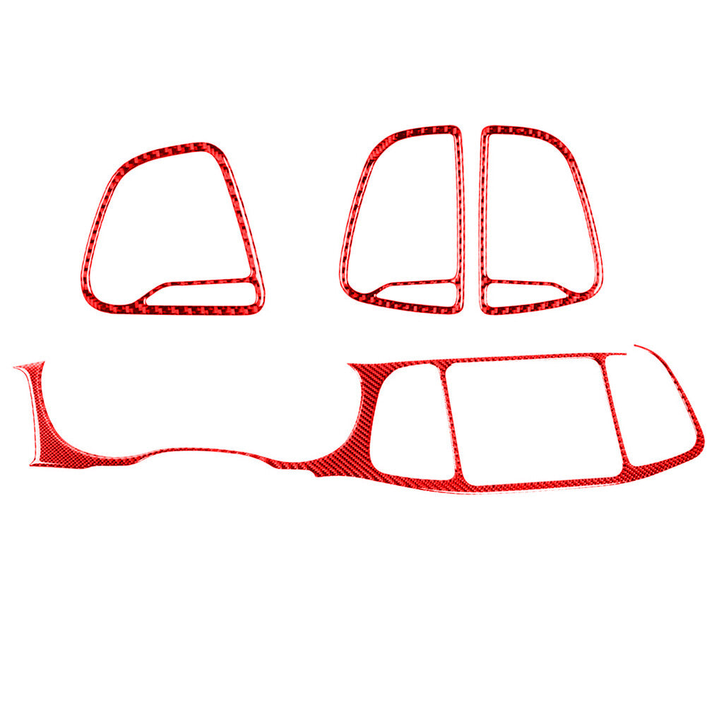for Dodge for Challenger 2015-2020 Red Central Control Dashboard & Vents Trim Cover