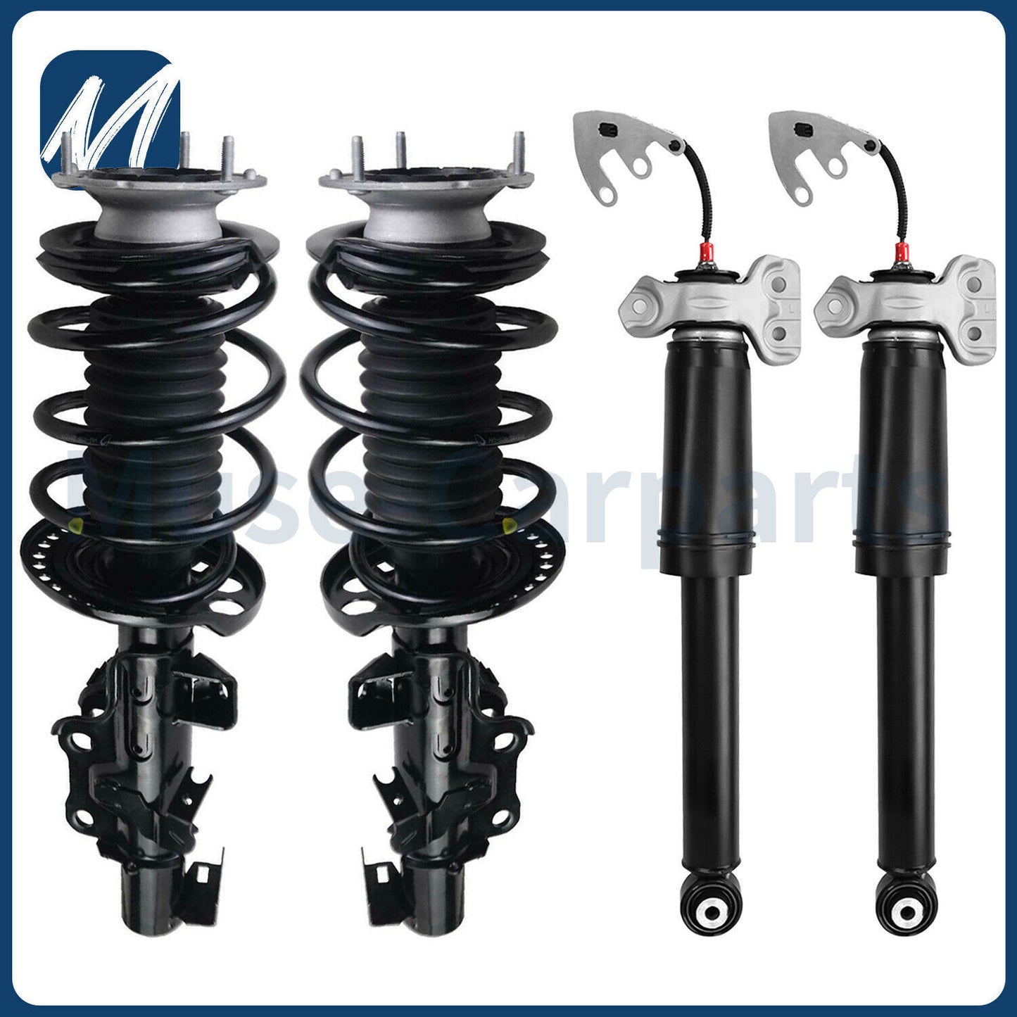 A pair of rear shock absorber strut assemblies for 2013-2020 for Lincoln MKZ gas-powered electric vehicles.