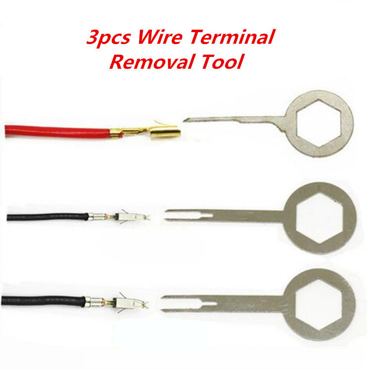 Car Electrical Terminal Wiring Crimp Cable Plug Extractor Removal Key Tool Kit