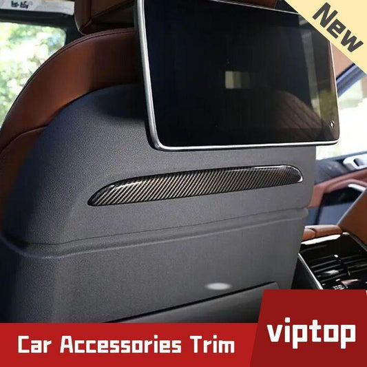 for BMW X5 X7 G05 G07 2019+ Front for Seat Back Decorative Strip Carbon Style