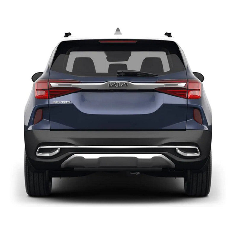 for Kia Seltos 2020-2023 Carbon Fiber Rear Bumper Cover protector Trim-Moulding