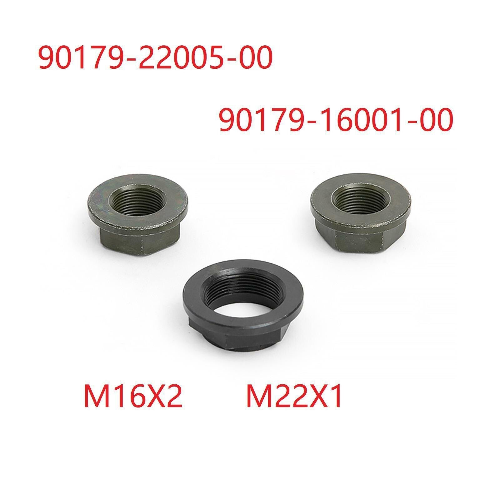 3PCS M16X2 M22X1 Clutch Nut Kit for HiSUN 500CC 700CC MSU ATV UTV Massimo