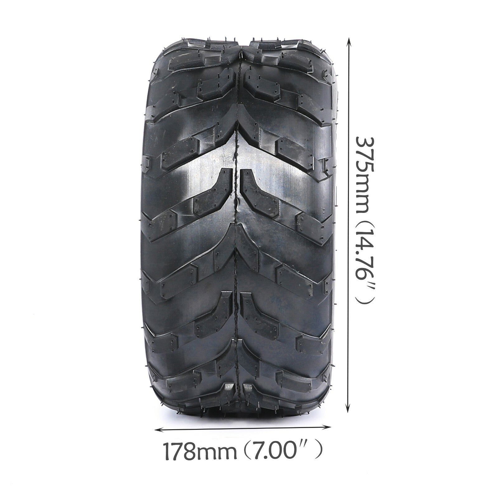4pc 16X8-7 Tyre Tubeless 16X8- 7 inch Front Rear Tyre Fo ATV Go Kart Quad Buggy