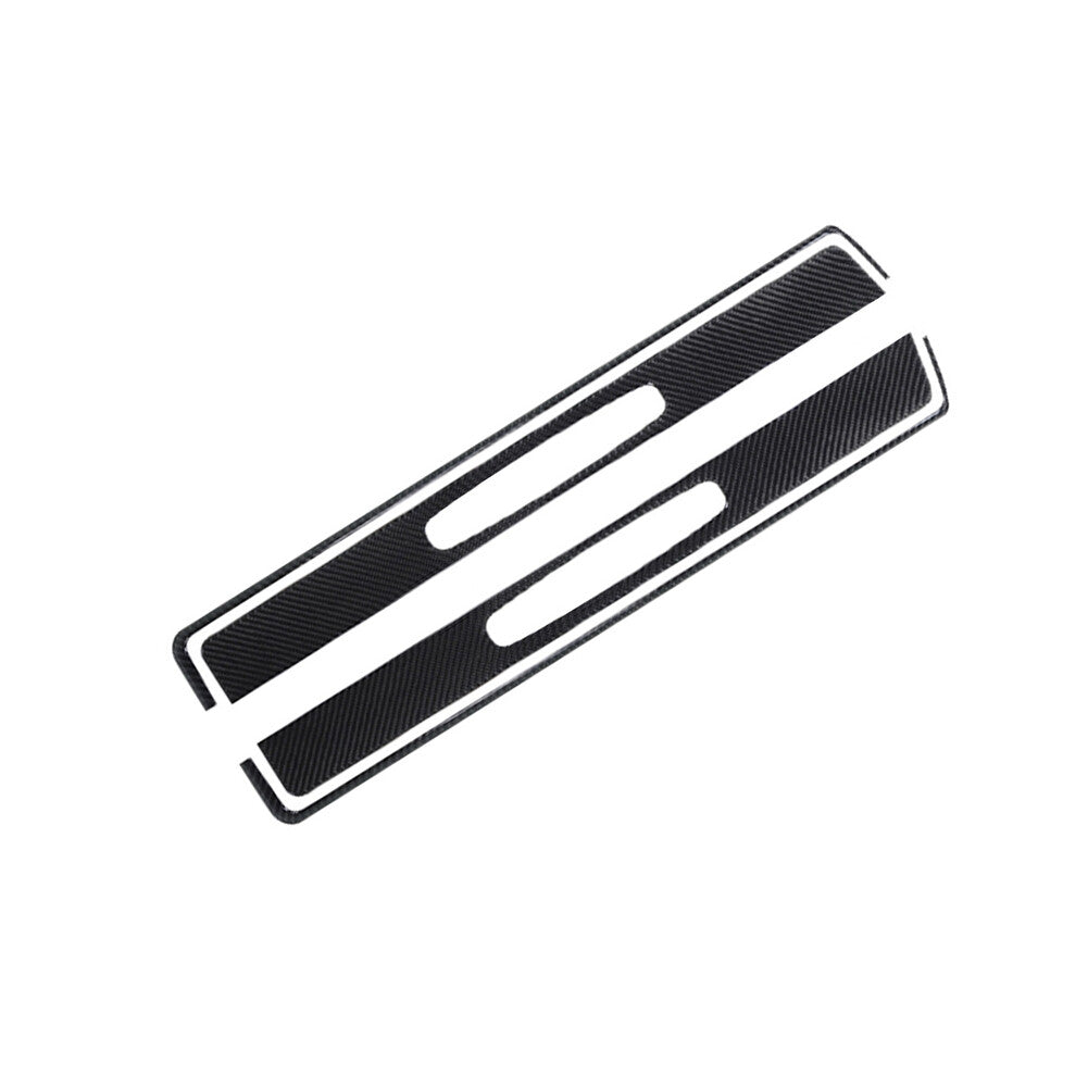 4Pcs Carbon Fiber Door Sill Strip Cover Trim for Porsche 718 2016-2022