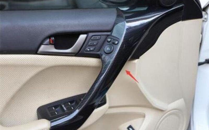 CAR for Acura TSX 09-14 Carbon Fiber Central Console Decoration Trim Cover 19pcs