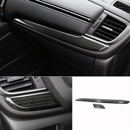 for Honda CRV CR-V 2017-2022 Black titanium Central Console Dashboard Strip Trim