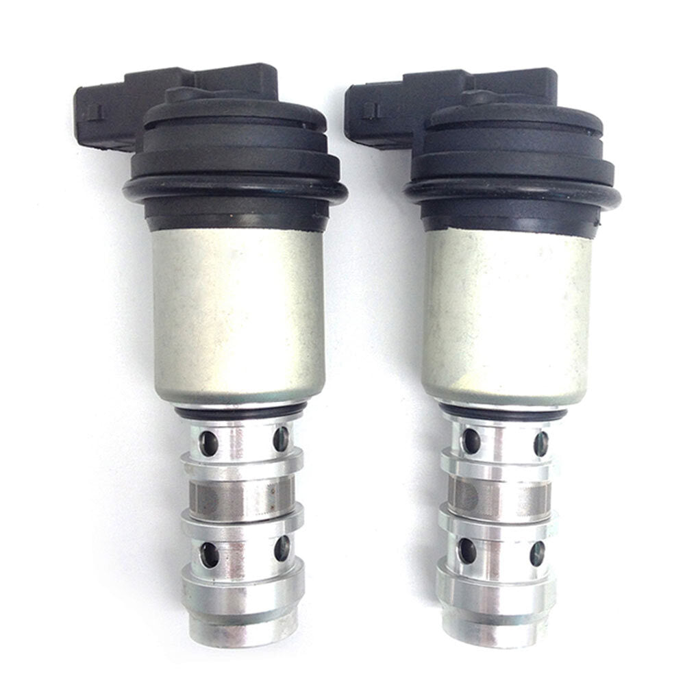 Two VANOS VVT variable timing solenoid valves suitable for BMW 535i, 550i, 650i, 740i, and 750i models.