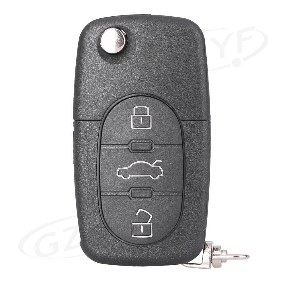 Remote Key Fob Shell Case Keyless 3 Buttons Cover Fit for Audi A2 A3 A4 A6 for A8 TT Car