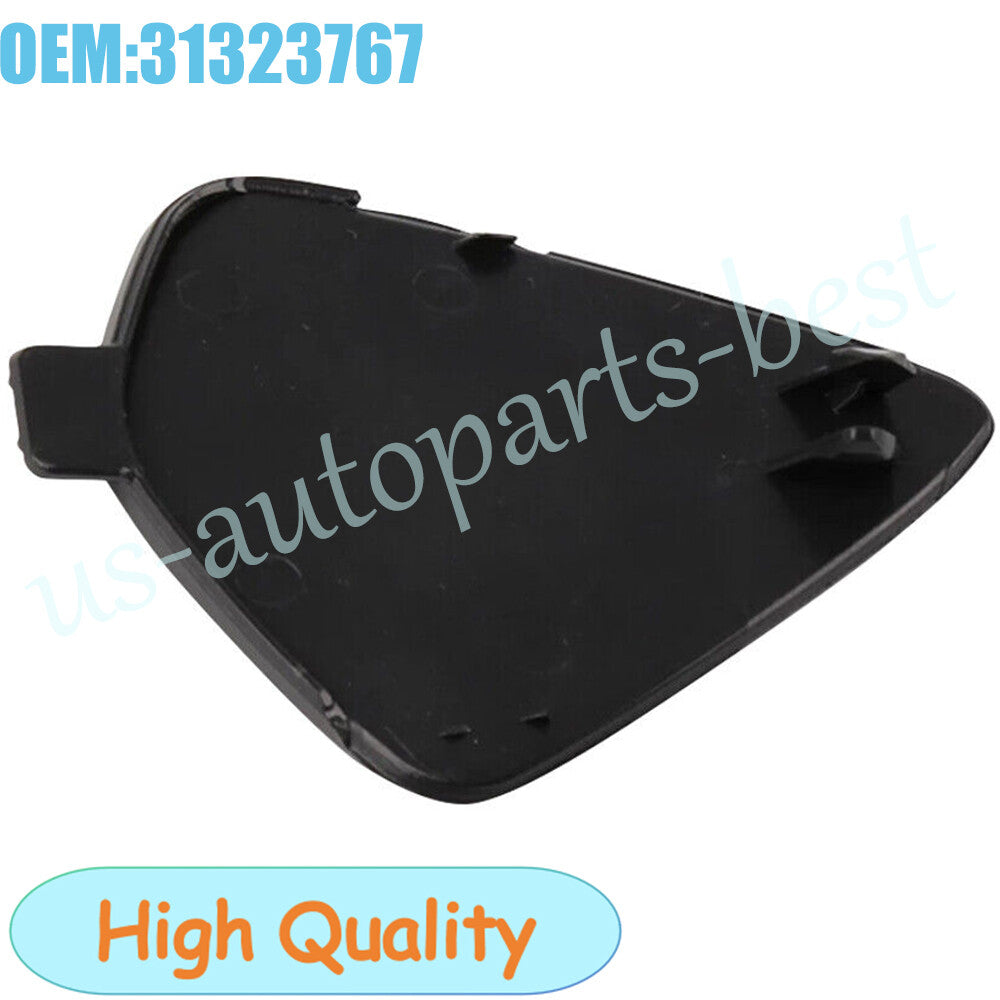 for Volvo XC60 2014-2017 Bumper Tow Hook Eye Cover Black Cover Cap Front Bumper