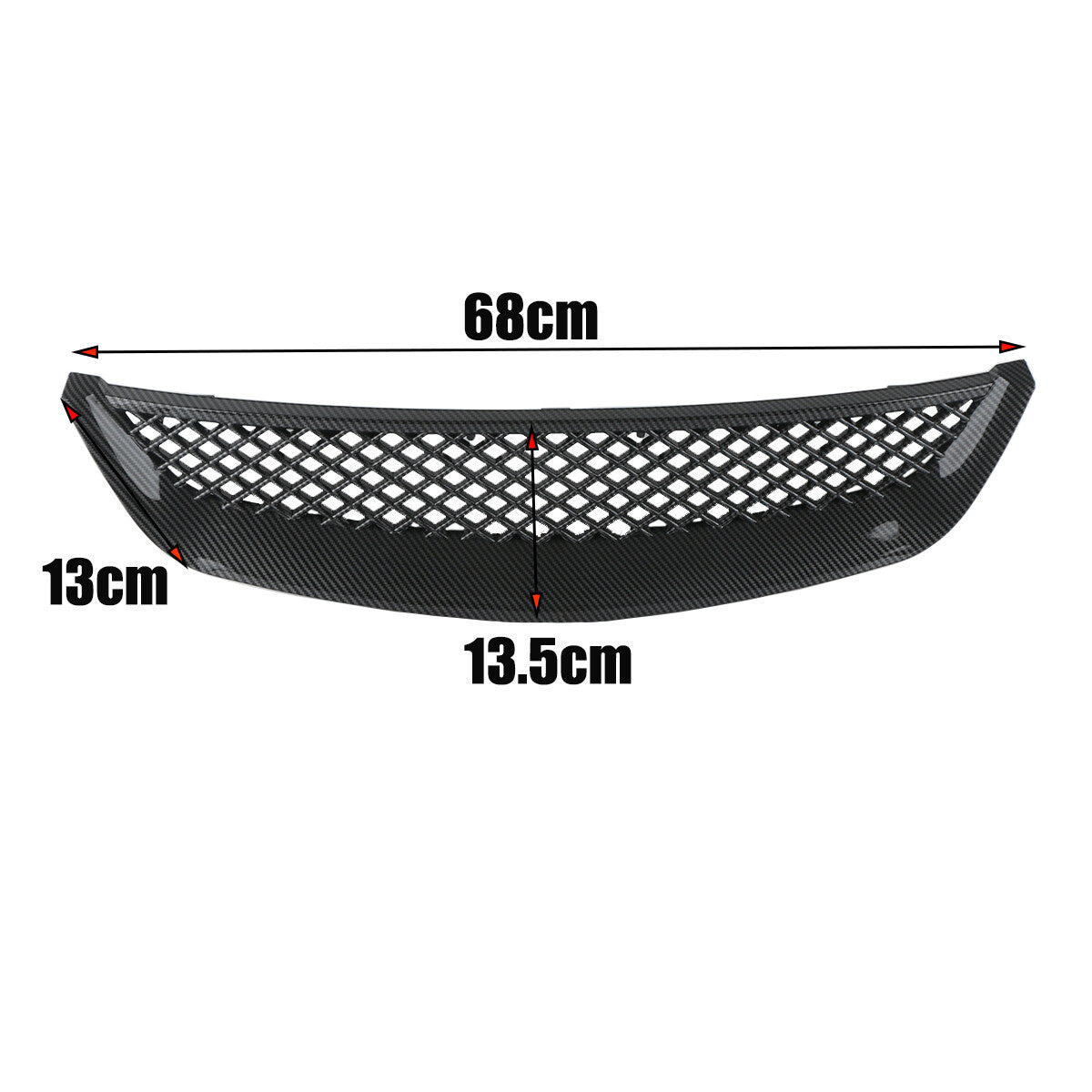 The front bumper cover with a mesh carbon fiber grille is suitable for the 2001-03 for Honda for Civic ES1 JDM.