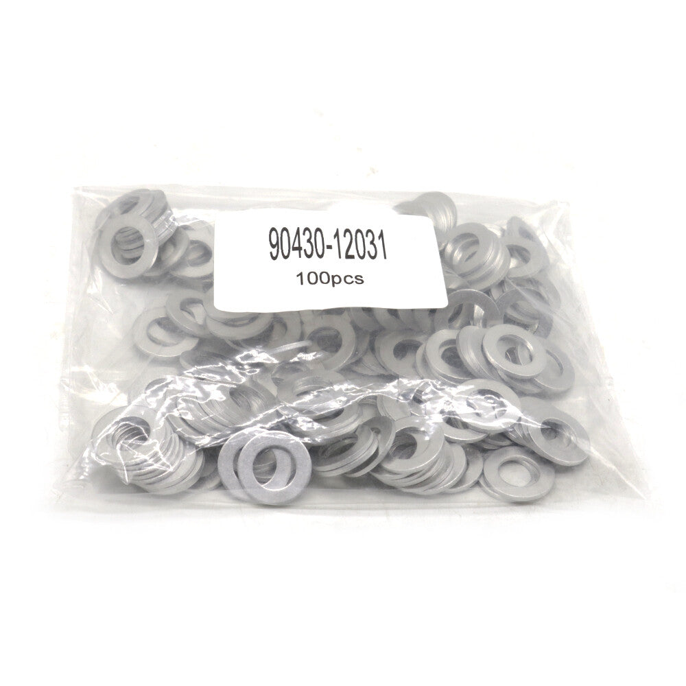 100PCS Oil Drain Sump Plug Washers Gasket 12mm Hole for Toyota for Scion for Lexus