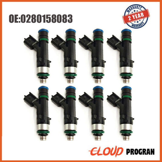 Set 8 OE Fuel Injectors 0280158083 For 06-2011 for BUICK for Cadillac DTS 4.6 V8 SET