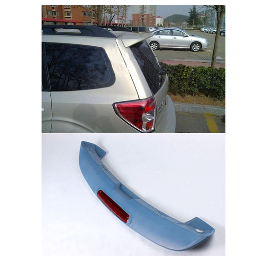 Unpainted ABS Roof Spoiler Rear Wing W/LED for Subaru Forester S3 Series 2008-12