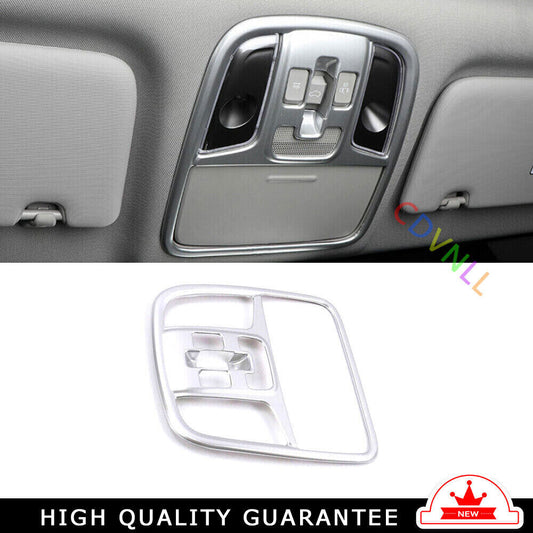Car Front Reading Lamp Frame Cover Trim for Kia Sportage 17-2020 Matte Silver