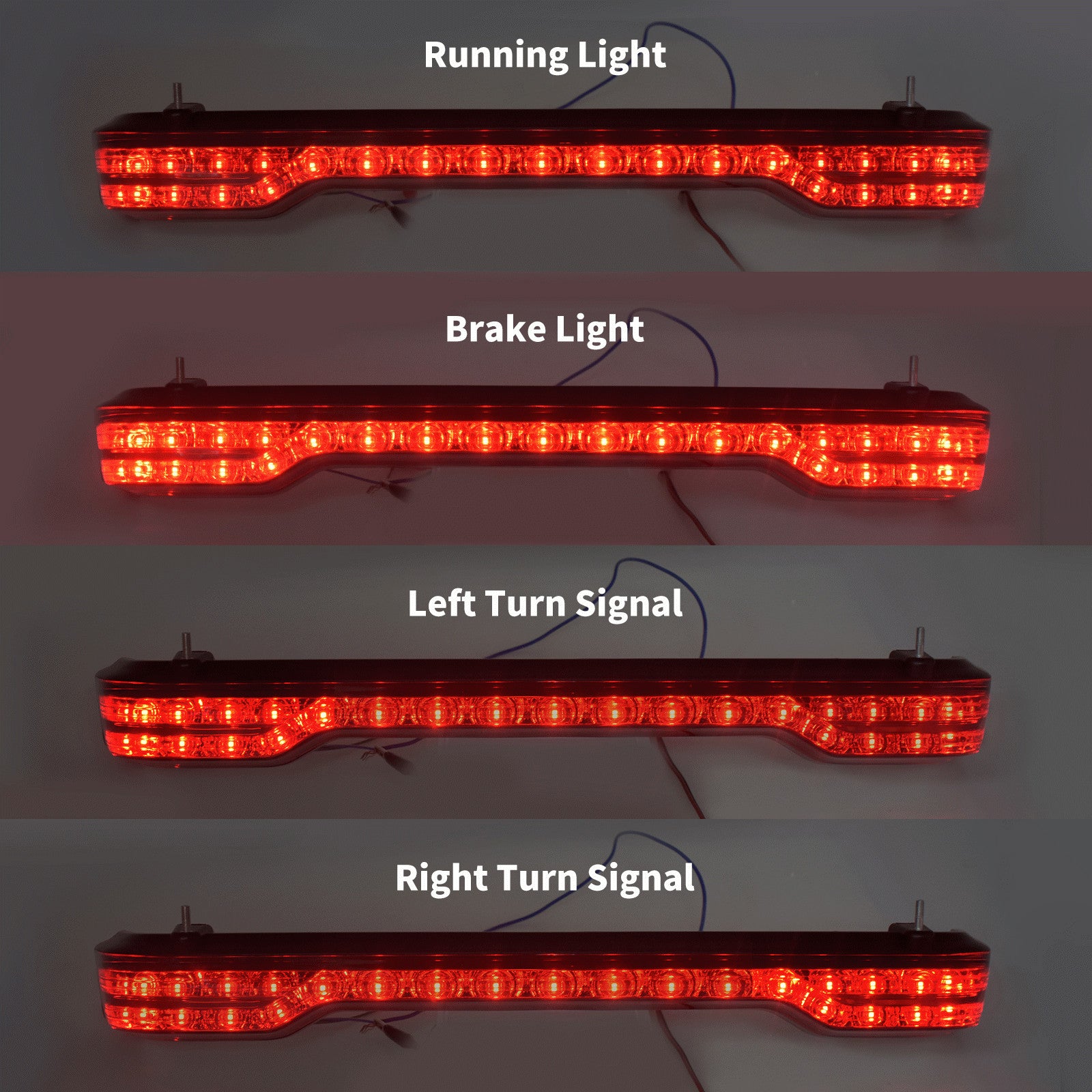 LED King Tour-Pak Brake Turn Tail Lamp Fit for Harley Ultra Limited 2014-2021