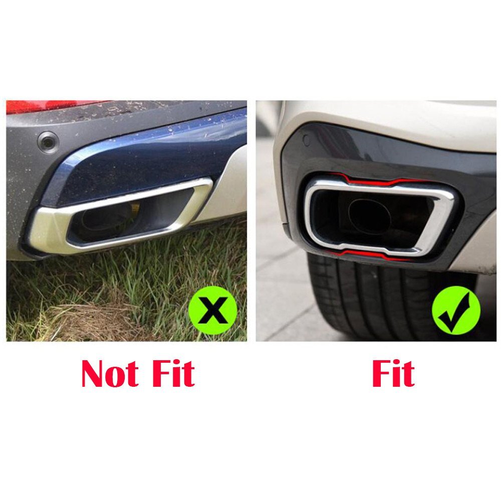 Steel Carbon Exhaust Muffler Tail Pipe Trim for BMW X5 G05 X6 G06 X7 G07 2019-22