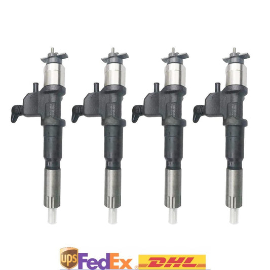 4X Fuel Injector 095000-6300 1153004360 for Isuzu 6WG1 Hitachi ZX870-3 Excavator