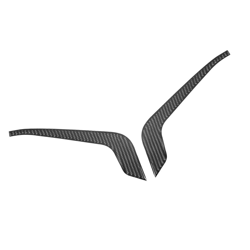 2Pcs Carbon Fiber Ineterior Front Door Pull Cover Trim for Ford Fiesta 2011-2015