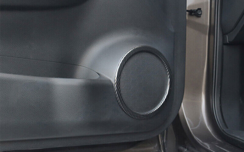 Inner Door Speaker Ring Cover Trim for Nissan Rogue Sport 2017-2021 Carbon Fiber