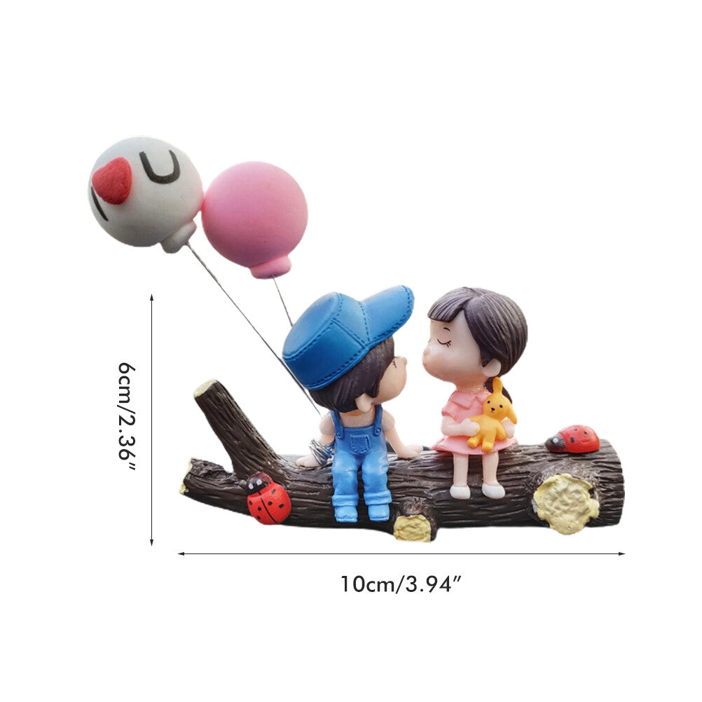 Cute Dashboard Ornament Lovely Couple Kissing Boy Girl Ornament Interior