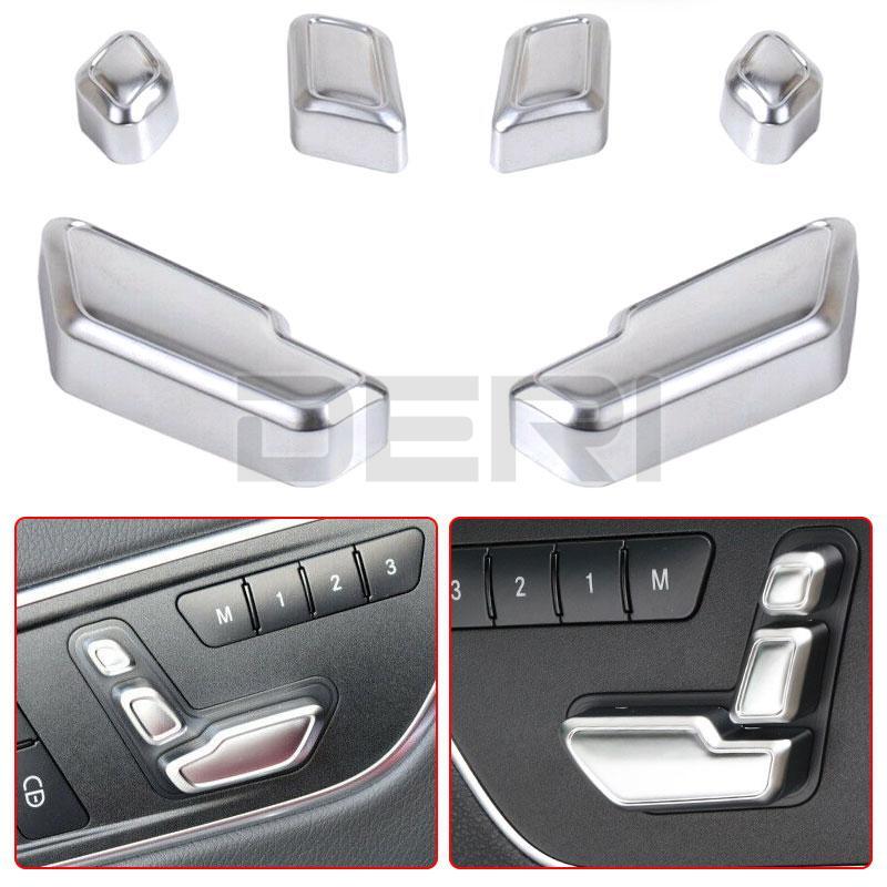 6Pcs for Seat Adjust Switch Button Cover Trim for Benz A B C E GLA CLA GLE GLS Class