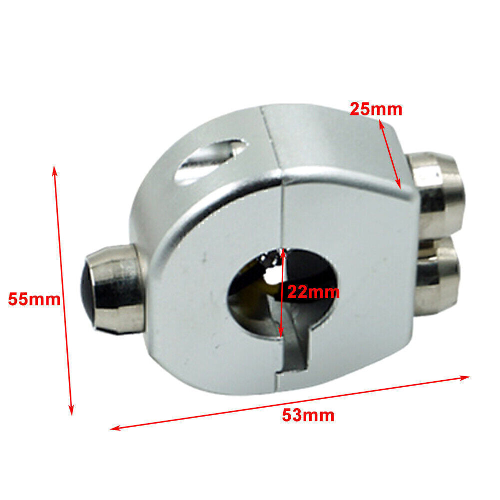 Motorrad Schalter Lenkerschalter Taster Schaltereinheit 7/8 25mm Silber MMS