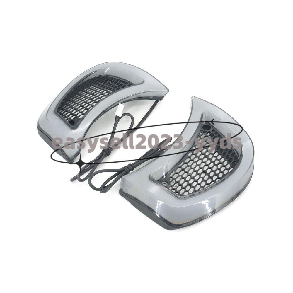 Headlight Vent Trim LED Turn Signal Lights for Harley FLTRX Road Glide 2015-2023