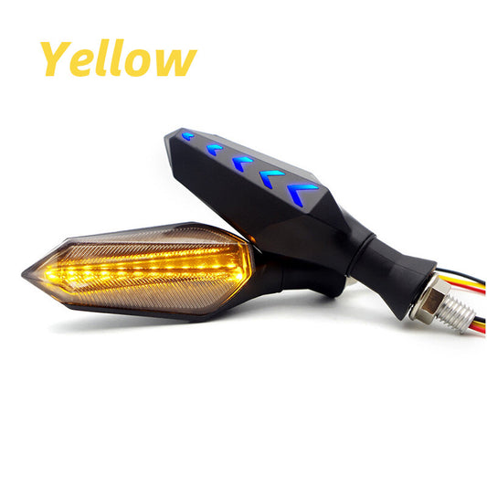 Universal Motorcycle LED Turn Signals Lamp Brake Lights Side Sequential Flowing