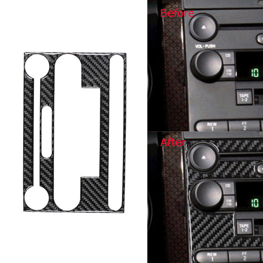 Carbon Fiber Center Control Panel Trim Cover Type A for Ford F150 2004-2008
