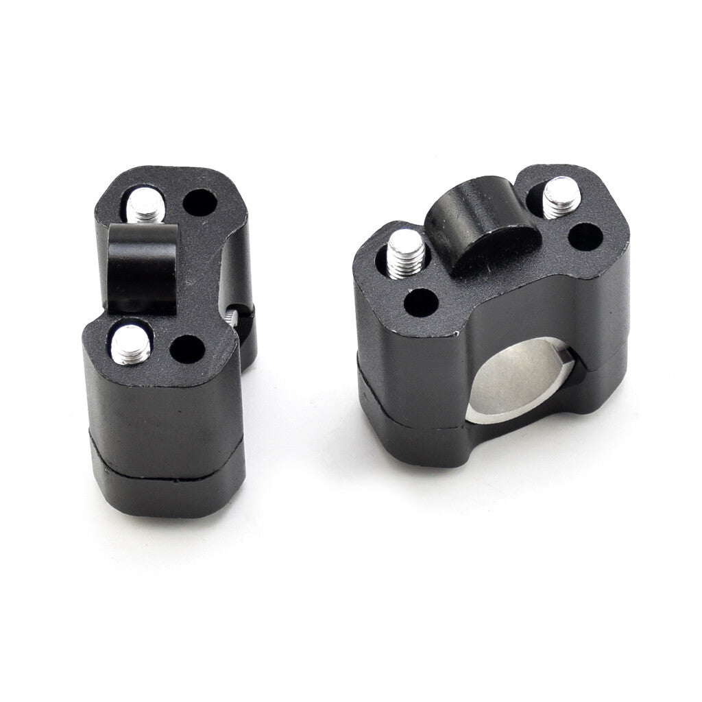 28mm22mm Universal Black Handlebar Riser Mount Clamp Fat Bar Taper Dirt Bike