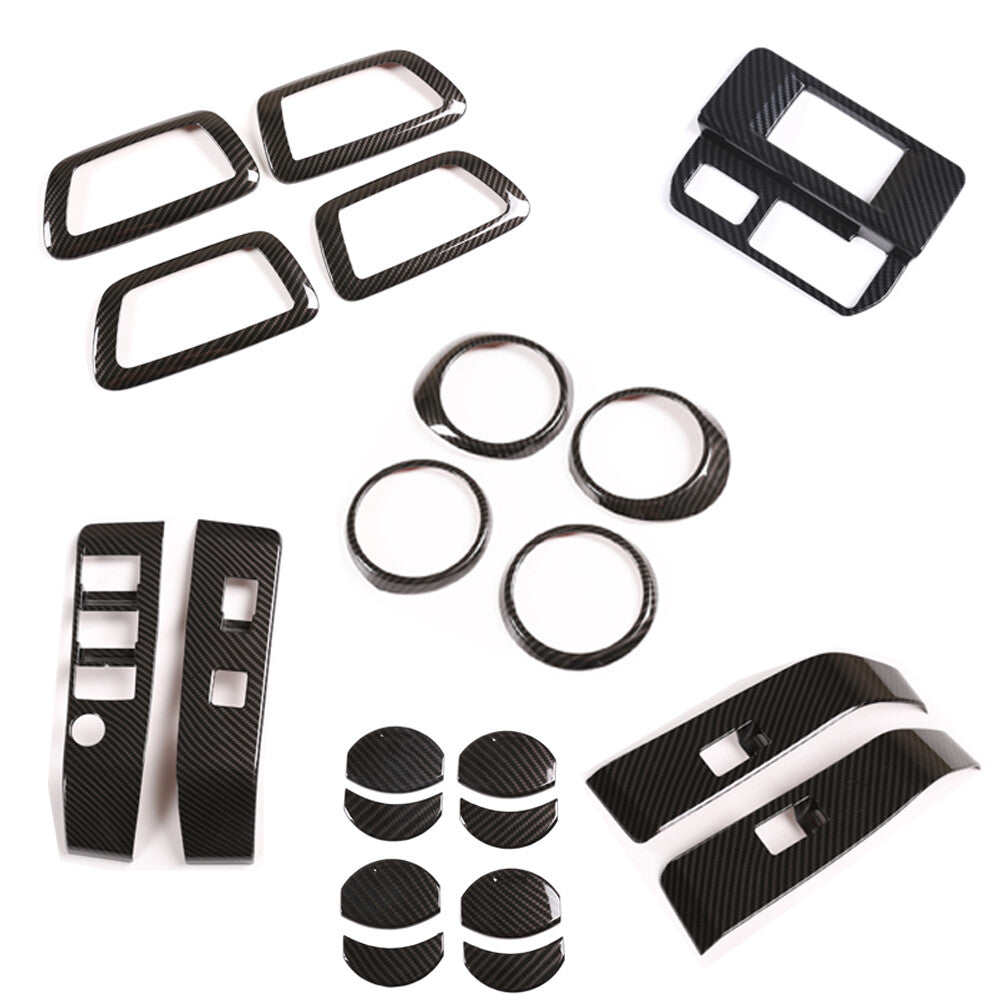 2-Piece Matte Black ABS Side Mirror Covers for Tundra Redwoods (2022-23)