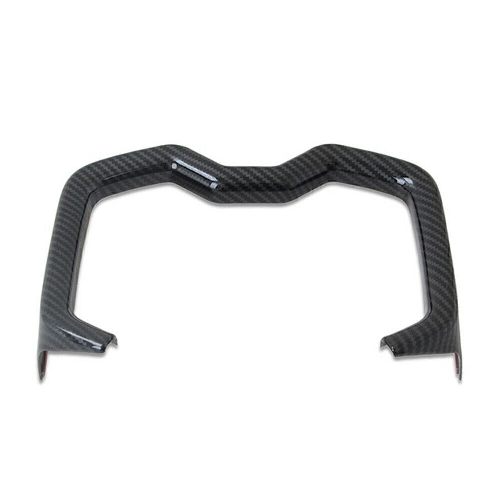 Inner Water Cup Holder Frame Cover Trim for Toyota RAV4 2019 2020 Carbon Fiber