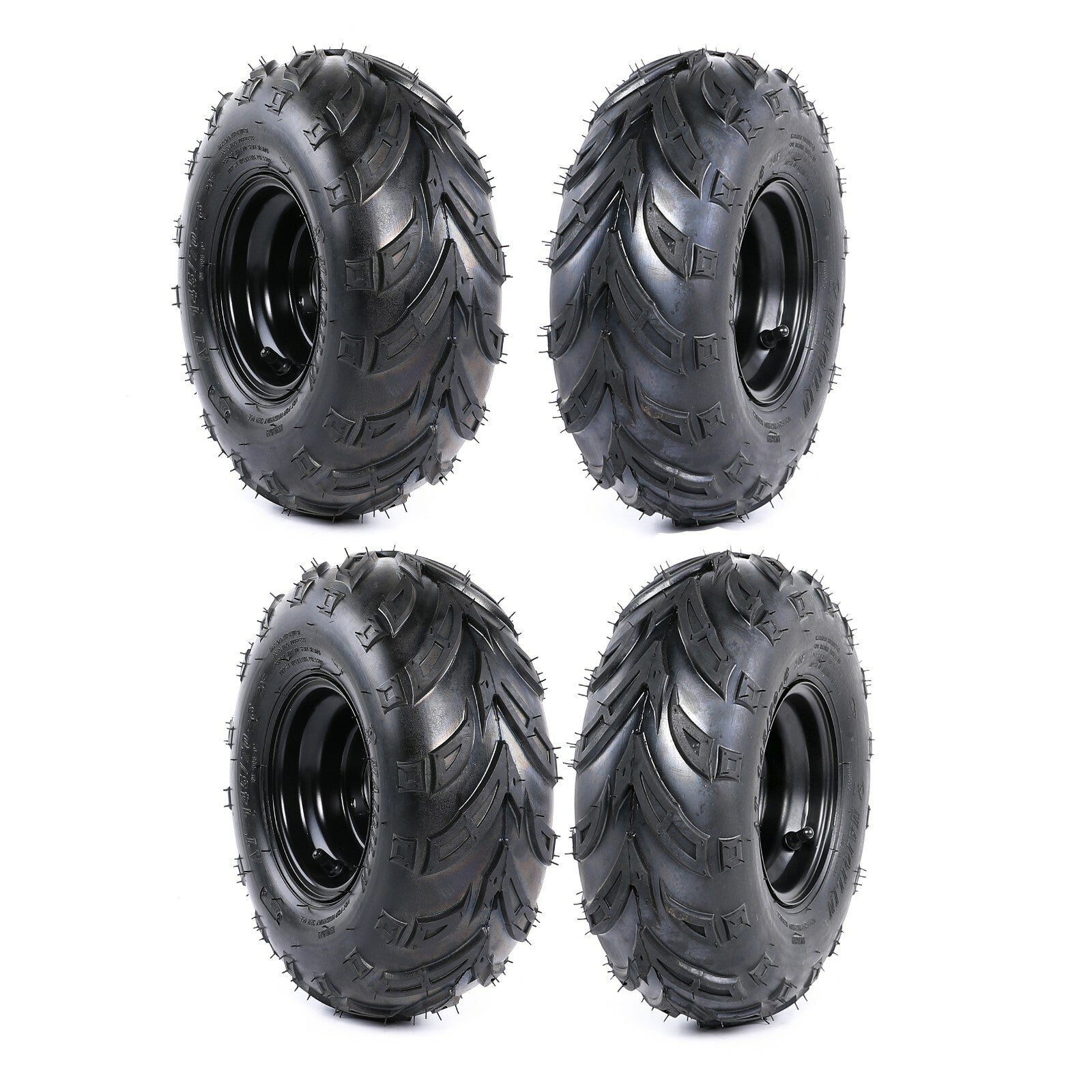 (4) x 145/70-6 tires with rims 50 70 90 110cc Taodao four-wheel all-terrain vehicle go-kart 4-wheel