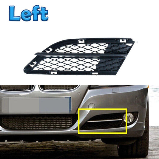 Left For 2008-2012 for BMW 335i 328i E90 E91 Front Bumper Lower FogLight Grille Mesh
