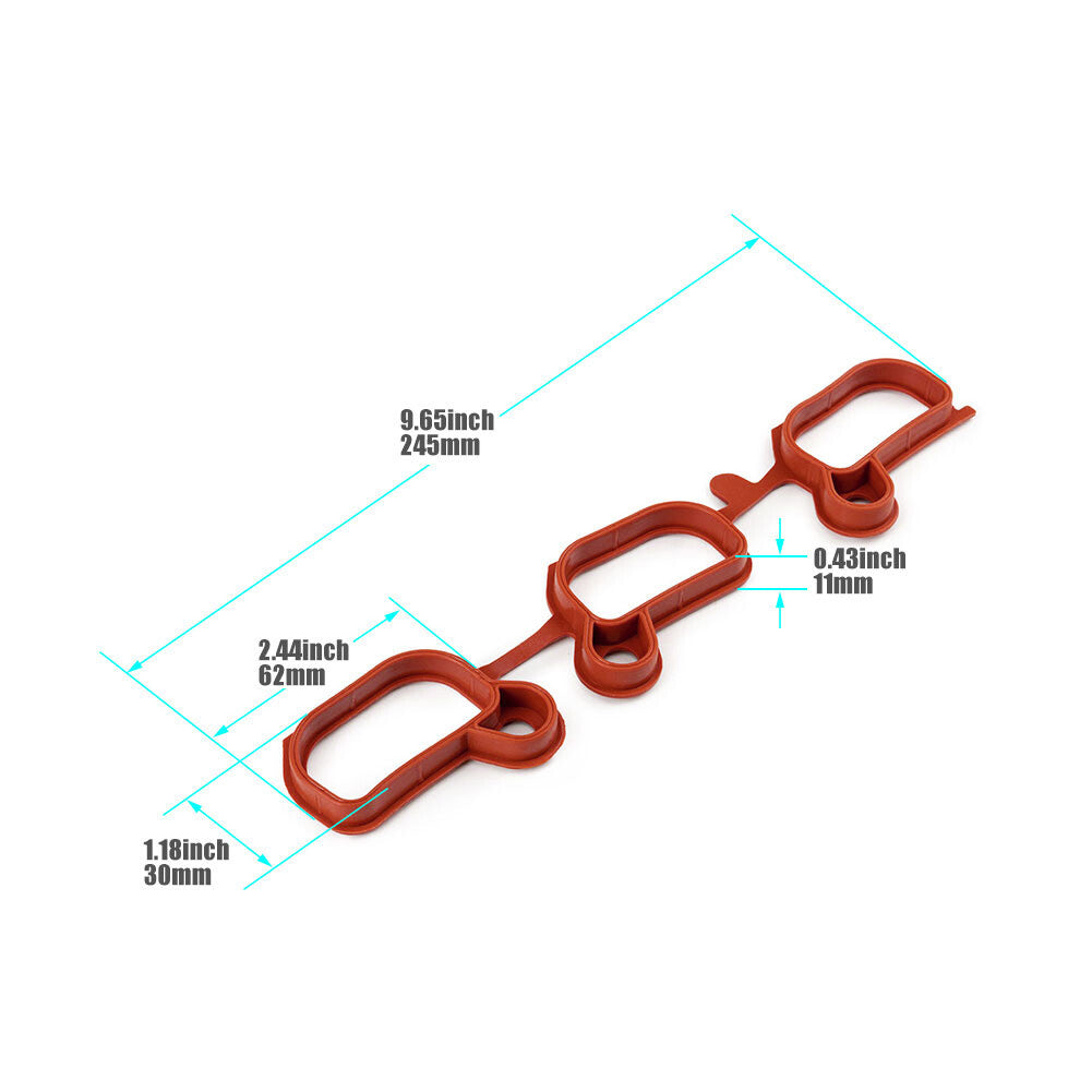 2X Intake Manifold Gasket for BMW 323Ci 325Ci 325xi 328Ci 330Ci 330xi X3 Z3 New