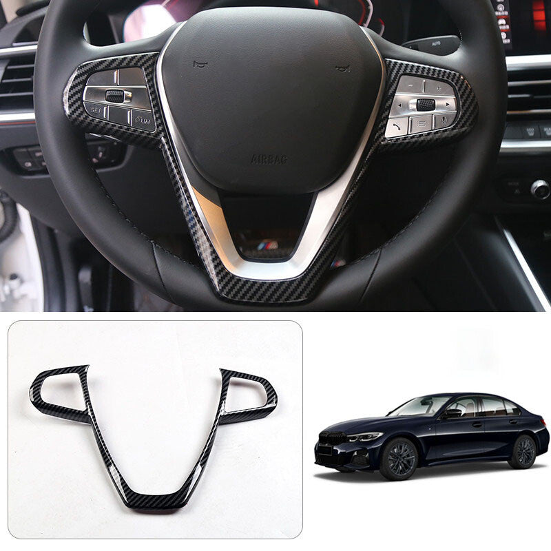 for BMW 3 Series G20 330i 2019 2020 Steering wheel U type ABS carbon fiber trim