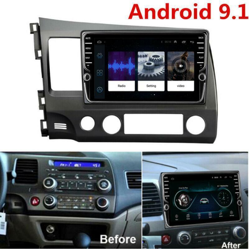 2DIN 9 Android 9.1 Stereo HeadUnit Radio GPS 2GB+32GB for Honda for Civic 2006-2011