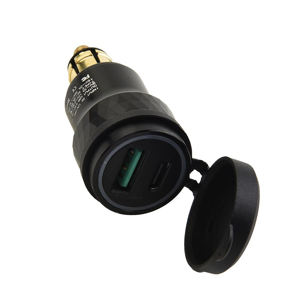 1 Pcs Dual USB Charger DIN Socket Adapter for Ducati Motorcycle