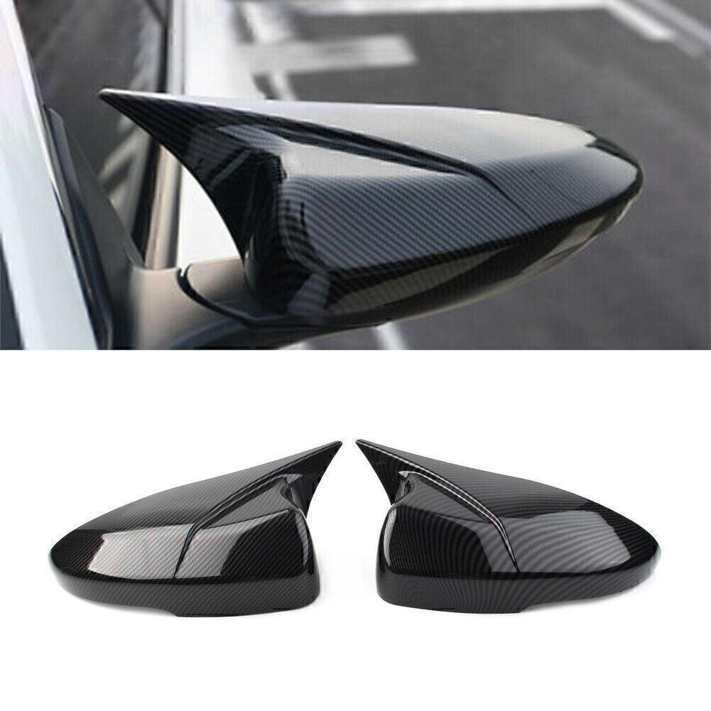 Carbon Fiber Look Rear View Mirror Cover Trim Fit for Honda Accord 2018-2021 19 Pair