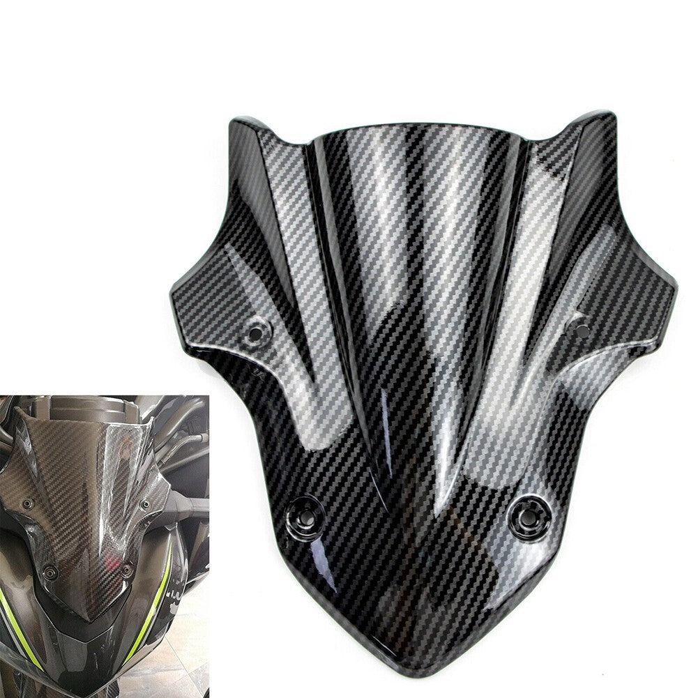 Windshield Windscreen for Kawasaki Z900 2017 2018 2019 Carbon Fiber Replacement